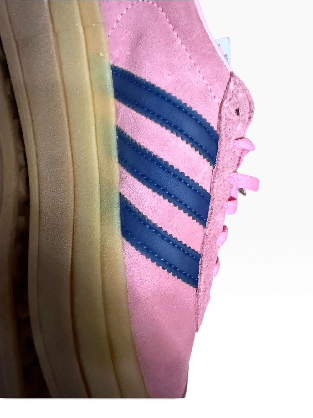 Adidas Gazelle Bold Pink Navy Suede Platform Sneakers US 6 NWT